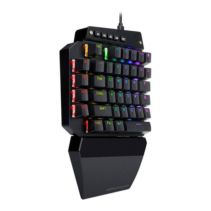 صفحه کلید بازی مکانیکی RGB با 44 کلید سیمی