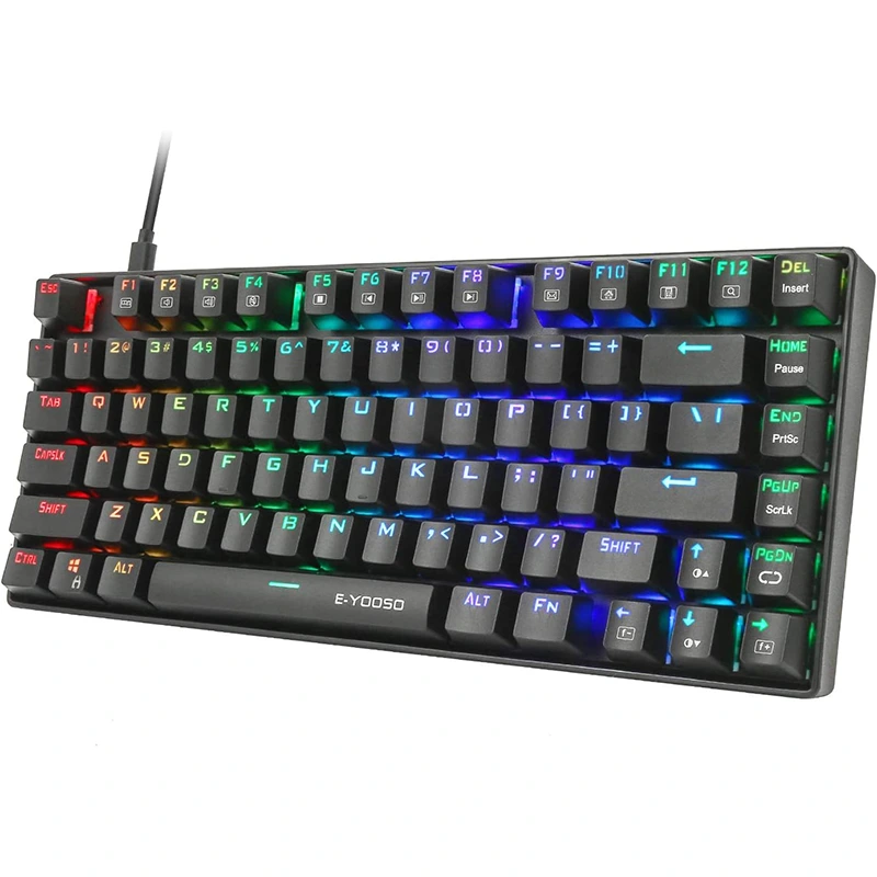 صفحه کلید بازی مکانیکی 81 کلید RGB مقاوم در برابر آب