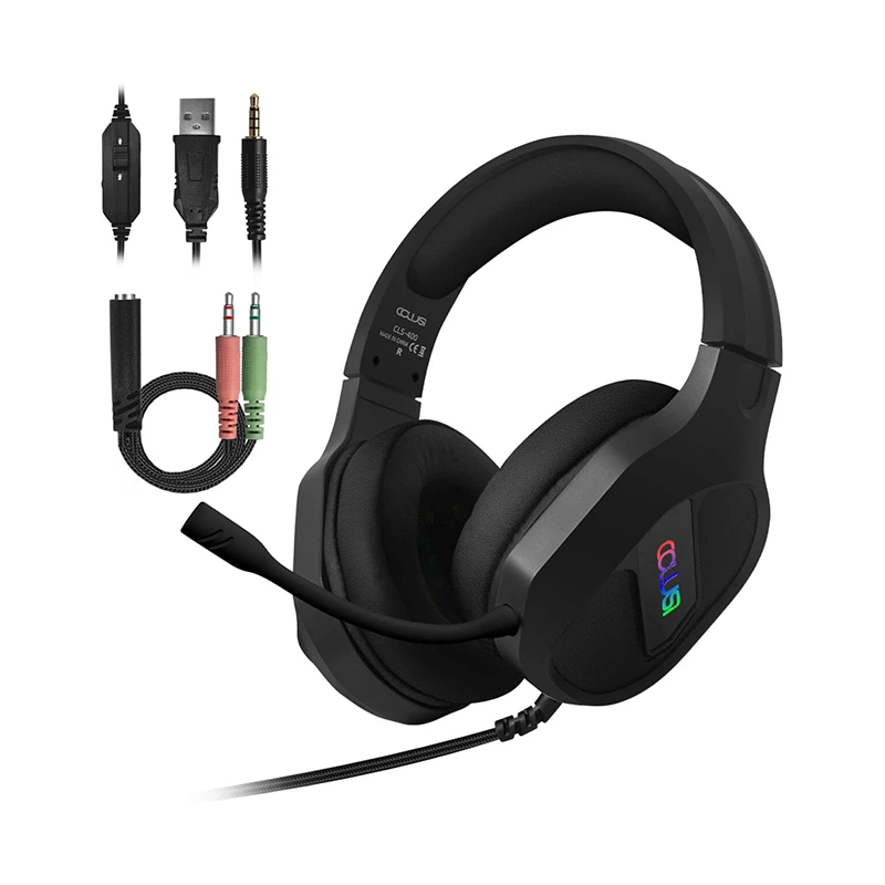 هدست بازی 3.5 میلی متری سیمی RGB قابل تنظیم