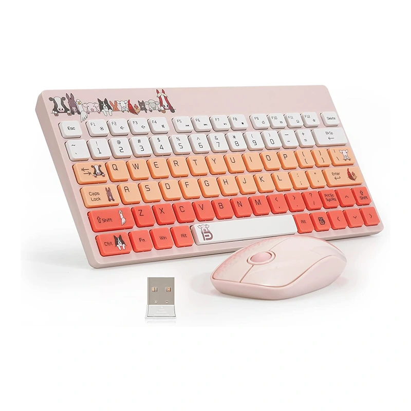 صفحه کلید بی سیم و ماوس Combo 2.4G USB Compact قابل حمل