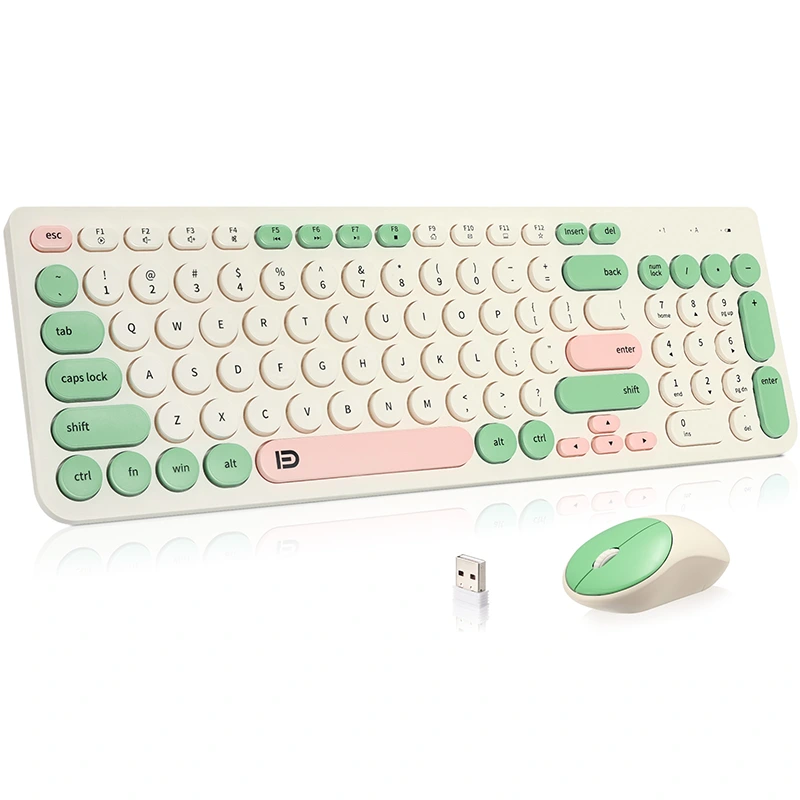 صفحه کلید بی سیم و ماوس Combo Retro Typewriter 2.4GHz